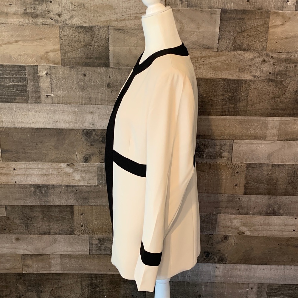 Kasper Open Blazer with black trim Size 8 - Picture 4 of 16